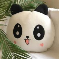 Petİnka® Kalpli Yanaklı Sevimli Panda Yastık