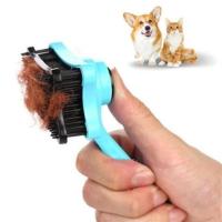 BUFFER® Evcil Hayvan Kedi Köpek Tüy Toplayıcı Otomatik Tuşlu Pet Tarak