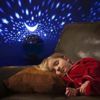 Buffer Renkli Ay Yıldız Tavan Yansıtma Pilli Led Gece Lambası Gökyüzü Projeksiyonlu Dönen Küre