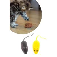 Petİnka® 2li Evcil Hayvan Eğitim Sevimli Elastik Kedi Fare Yakalama İnteraktif Sesli Eğitim Oyuncağı