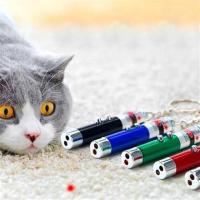 Petİnka® 3 Fonksiyonlu Kırmızı Beyaz Işıklı Led Lazer Kedi Köpek Oyuncak Anahtarlık