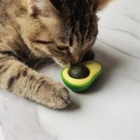 Petİnka® Avokado Model Yapışkanlı Kedi Oyuncağı Yenilebilir Kedi Nanesi Otu