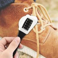 Petİnka® Çift Taraflı Pratik Taşınabilir Süet Nubuk Deri Çizme Bot Ayakkabı Temizleme Bakım Fırçası