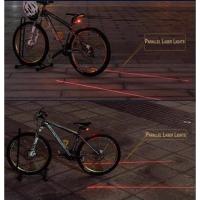 Petİnka® Çok Fonksiyonlu Pilli Bisiklet Led Lazer Işığı Arka Stop Lambası