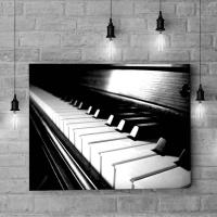 PiMarks Siyah Beyaz Piyano Kanvas Tablo