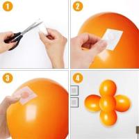 Petİnka® Sticker Damla Model Çift Taraflı Yapışkan Balon Yapıştırıcısı