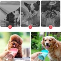 Petİnka® Taşınabilir Evcil Hayvan Suluğu Seyahat Kabı Kilitlenebilen Su Sızdırmaz Kap 350 ml