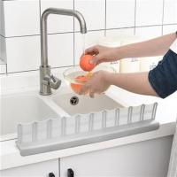 Petİnka® 2 ADET Vantuzlu Kauçuk Sıvı Su Sızdırmaz  Mutfak Banyo Duş Bariyeri Lavabo Kenar Tutucu Set